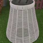 Portable Rattan Solar Outdoor Lantern Ha085493