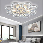 Lumen Ring Flush Mount LED Ceiling Light in White Metal