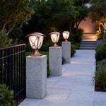 European Aluminum Pillar Light with LED Warm Glow for Garden and Courtyard