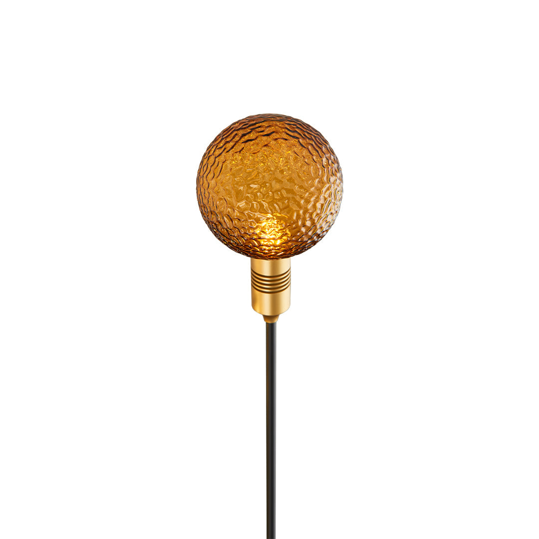 Reed Path Landscape Lighting with Glass Sphere Shade, Outdoor LED Garden Lamp