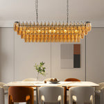 Modern Glass Pendant Chandelier 8-Light 10-Light American Luxury Ceiling Light