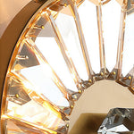 Aurelia Crystal Wall Sconce in Brass Stainless Steel for Modern Interiors