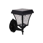 Aria Solar Wall Sconce — Modern Outdoor Lighting in Black Aluminum