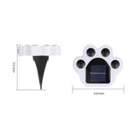 Modern Solar Animal Paw Step Lights for Garden Stairs, Set of 4