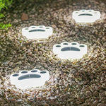 Modern Solar Animal Paw Step Lights for Garden Stairs, Set of 4