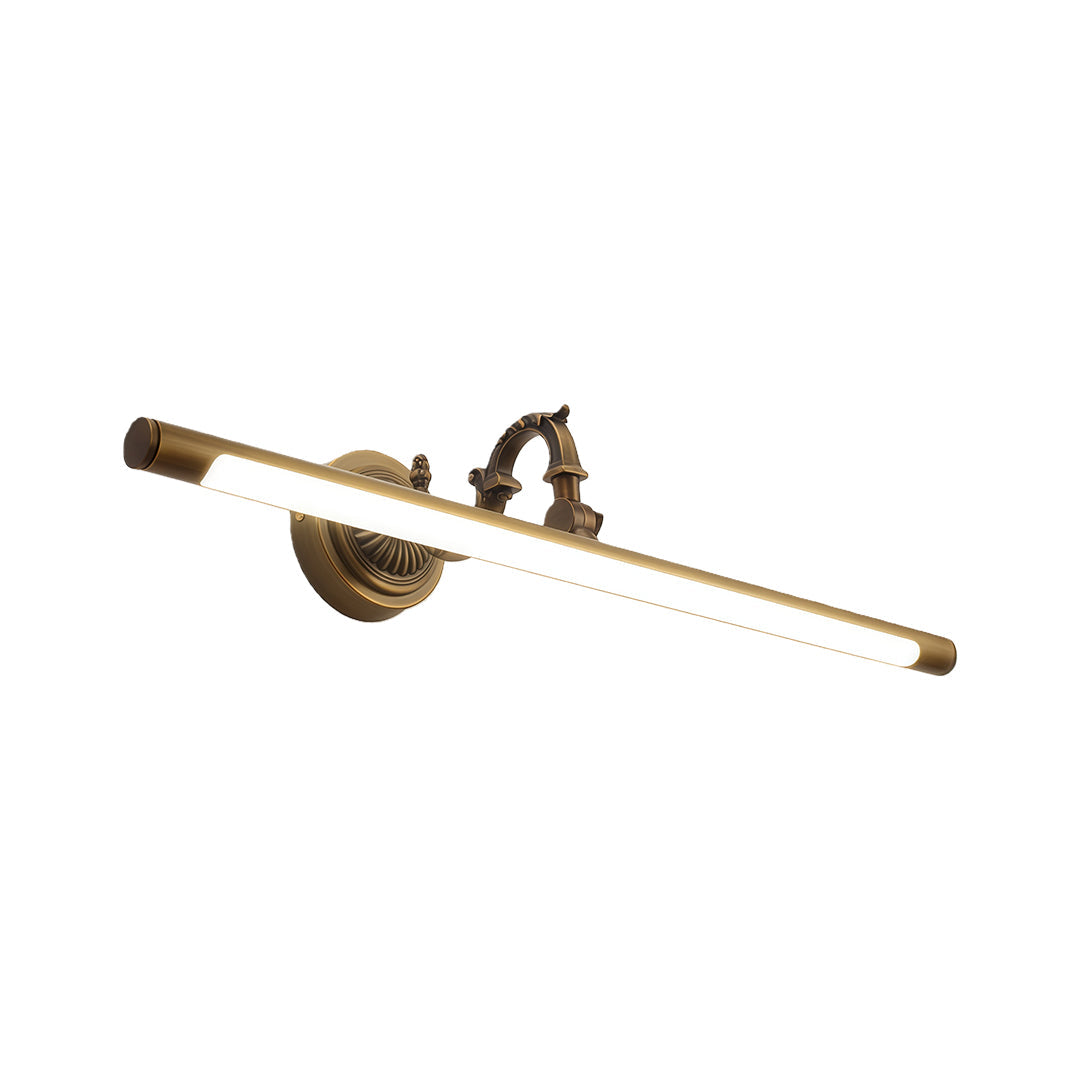 Luxury Brass LED Vanity Light for Bathroom Mirror | Modern Wall Mount