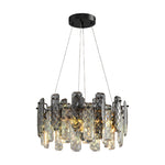Lumière de Cristal Contemporary Crystal Chandelier with Adjustable Chain