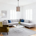 Noir Linen Pendant Light – Vintage Industrial Ceiling Lamp for Bedroom, Dining, and Living Spaces