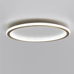 Lumina Circle LED Flush Mount Ceiling Light in Brushed Brass