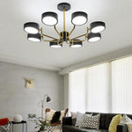 8 Light Tasking Chandelier Fixed 24 Height 3000K 5400K