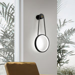 Modern Minimalist LED Wall Art Sconce in Black or Gold