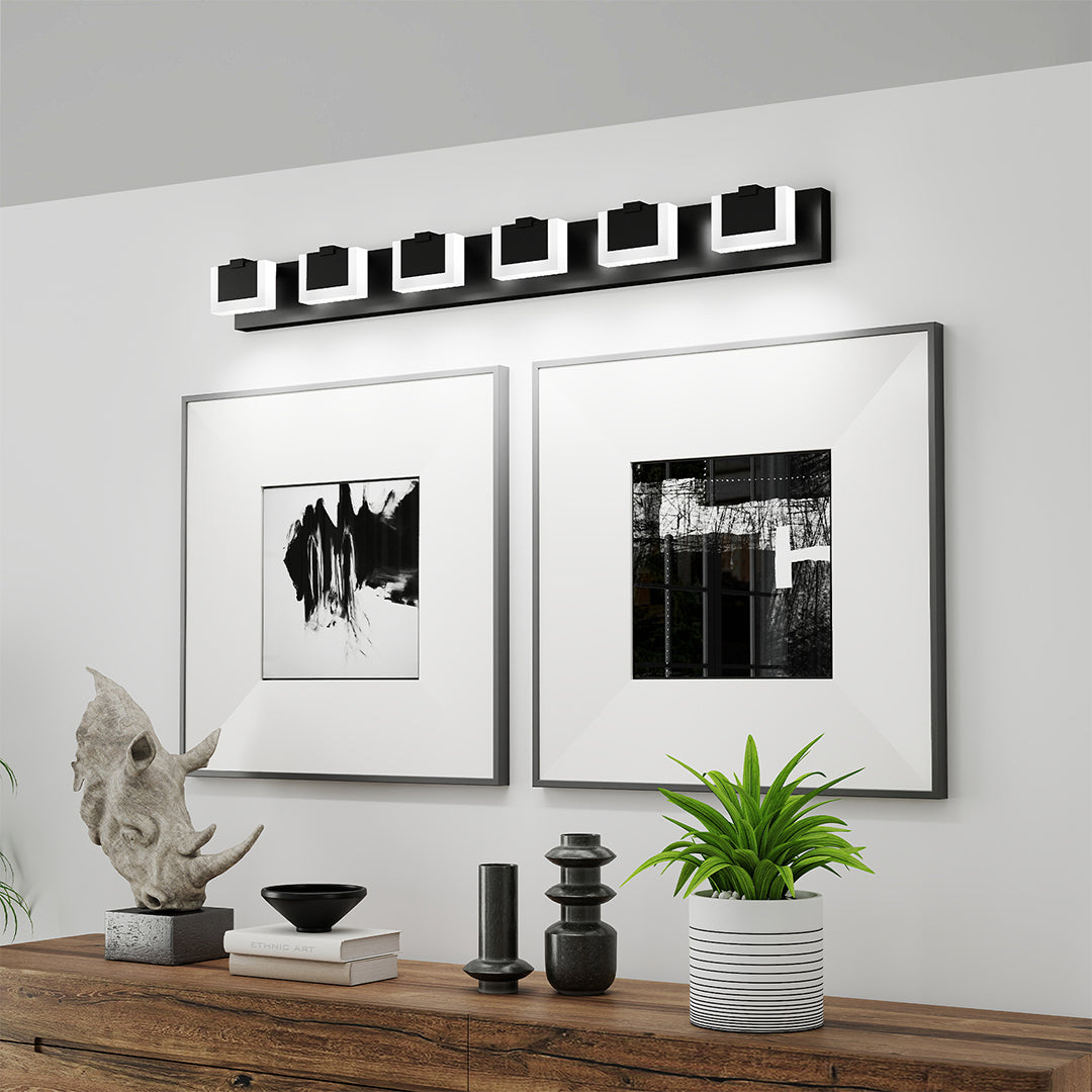 Nordic Chrome LED Vanity Light for Bathroom Mirror – Modern Wall Mount