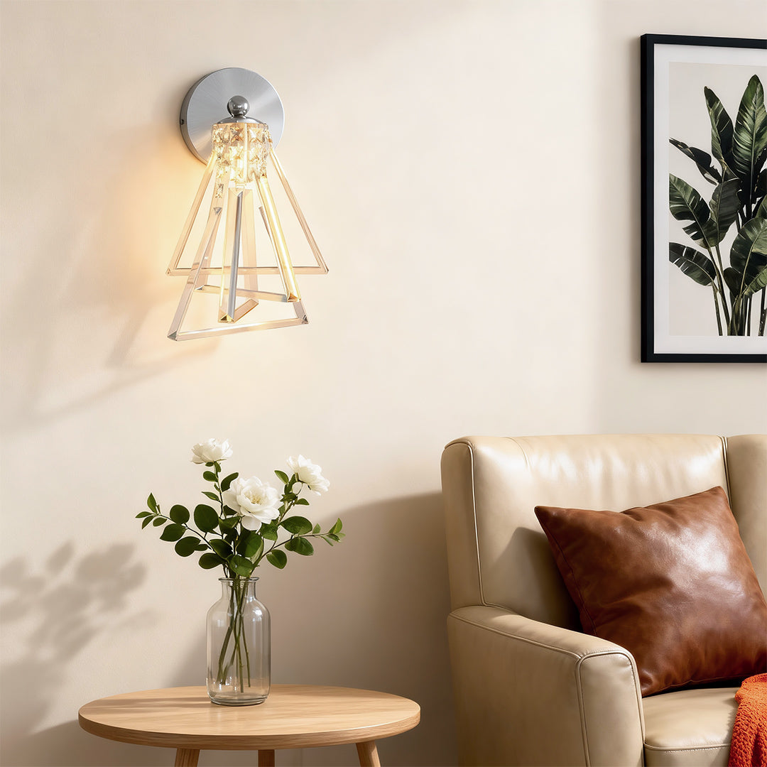 Solid Copper Crystal Wall Sconce Modern Luxury Lighting