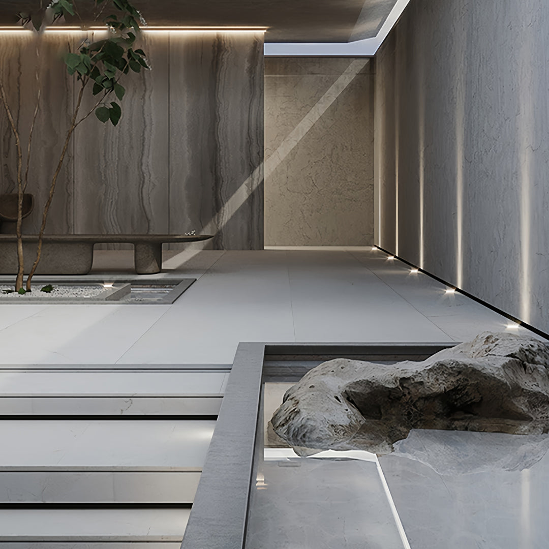 Minimalist Inground LED Step Light – IP65 Waterproof Outdoor Recessed Luminaire