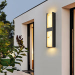 Modern Outdoor Wall Sconce with Marble Shade, IP54 Waterproof LED