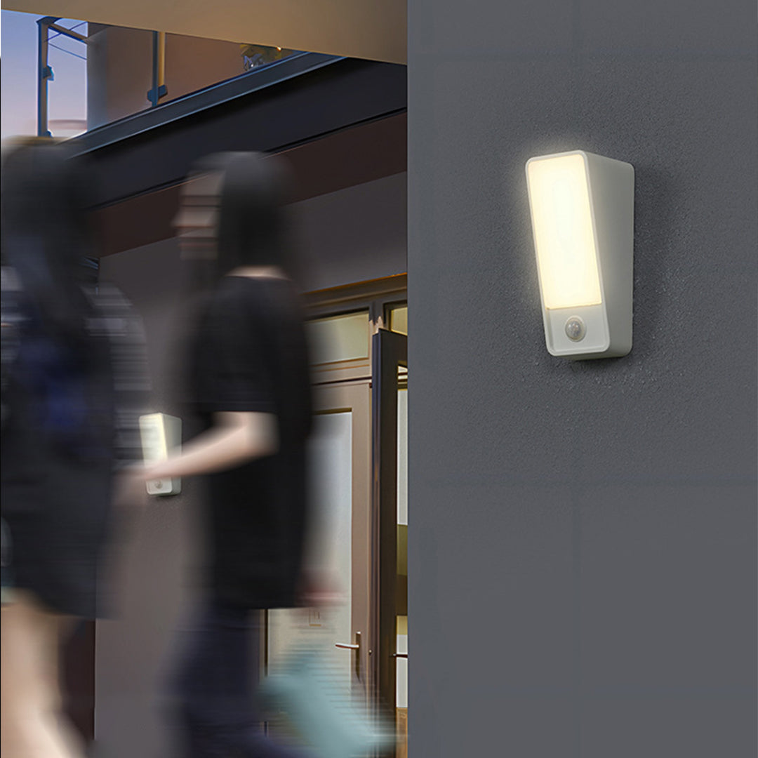 Modern Outdoor Wall Sconce with Motion Sensor, IP65 Waterproof Aluminum LED Light