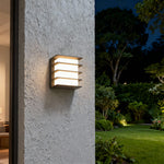 Square LED Outdoor Wall Sconce in Matte Black, IP65 Waterproof