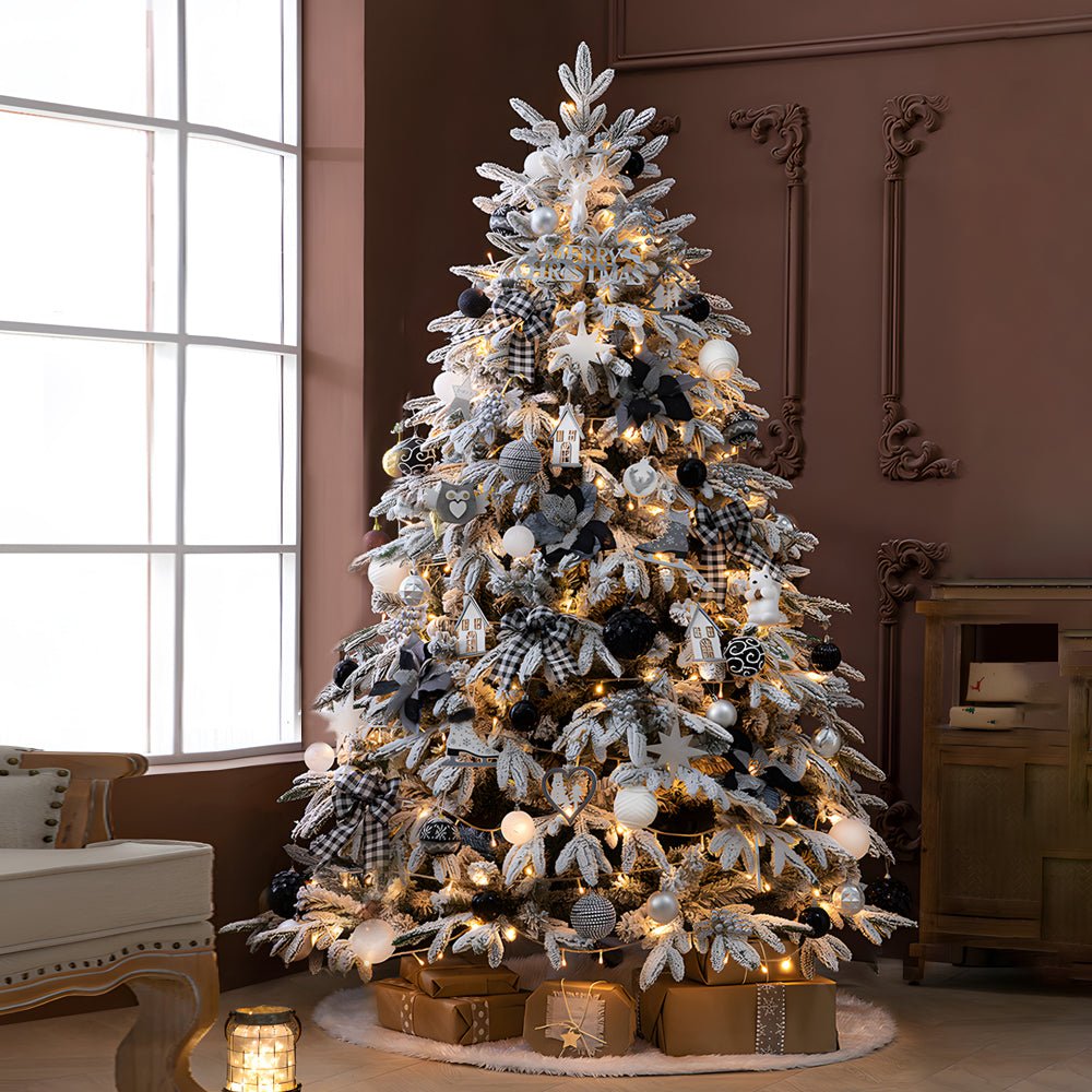 Winter Luminaria Artificial Christmas Tree with Warm String Lights