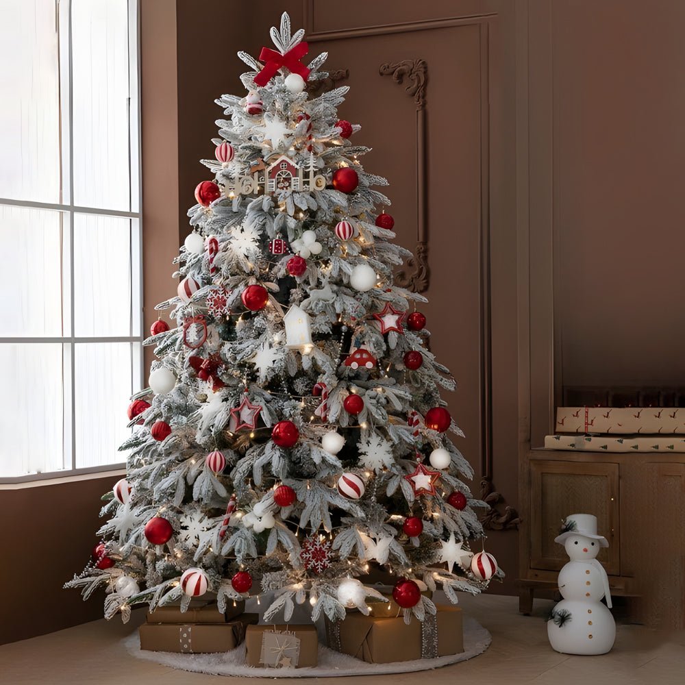 Winter Luminaria Artificial Christmas Tree with Warm String Lights