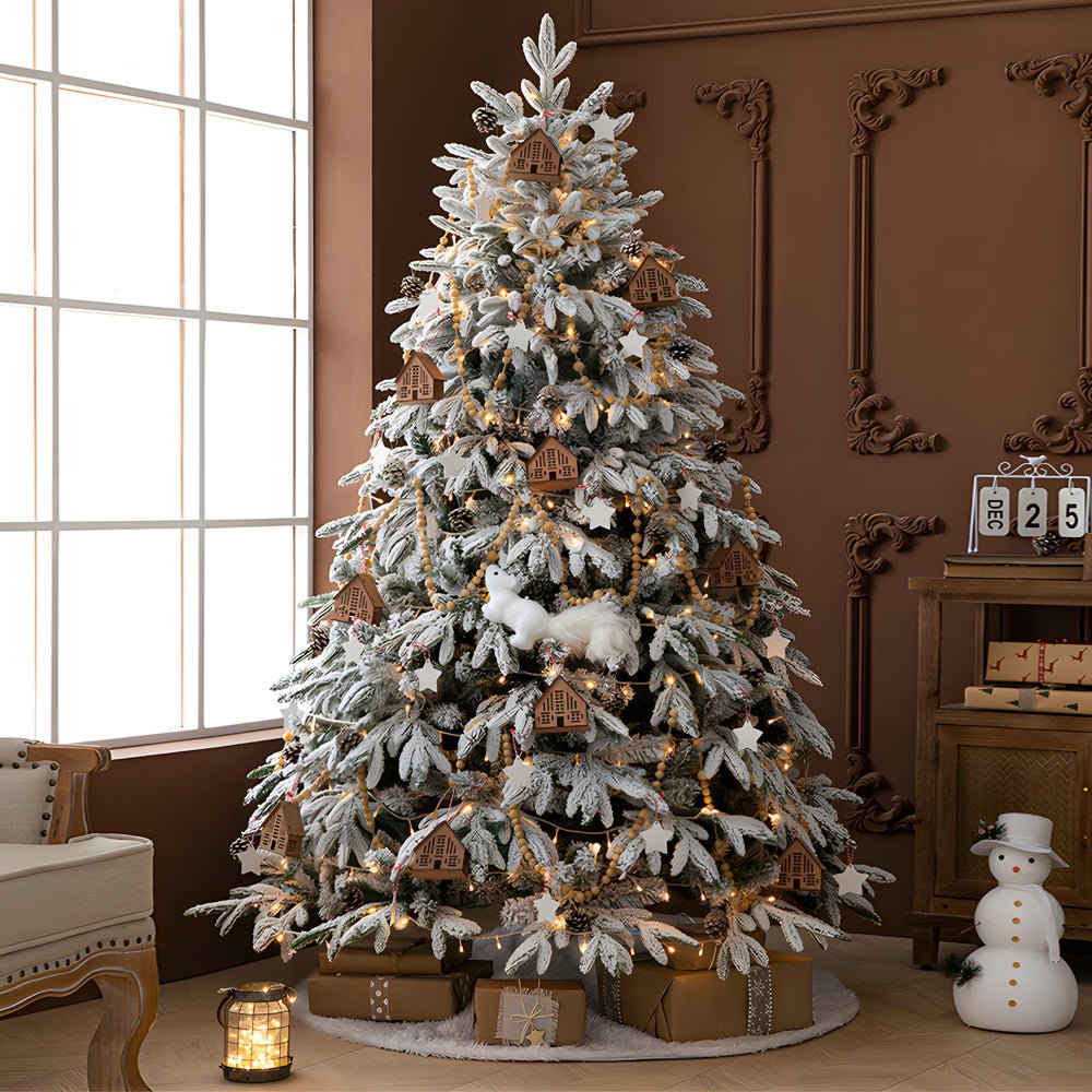 Winter Luminaria Artificial Christmas Tree with Warm String Lights