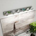 Chrome LED Vanity Light for Bathroom Mirror, Modern Minimalist Wall Mount