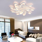 Aurelia Curved LED Flush Mount Ceiling Light in Acrylic and Aluminum