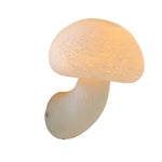Mushroom Wall Sconce in Resin with Warm LED Glow