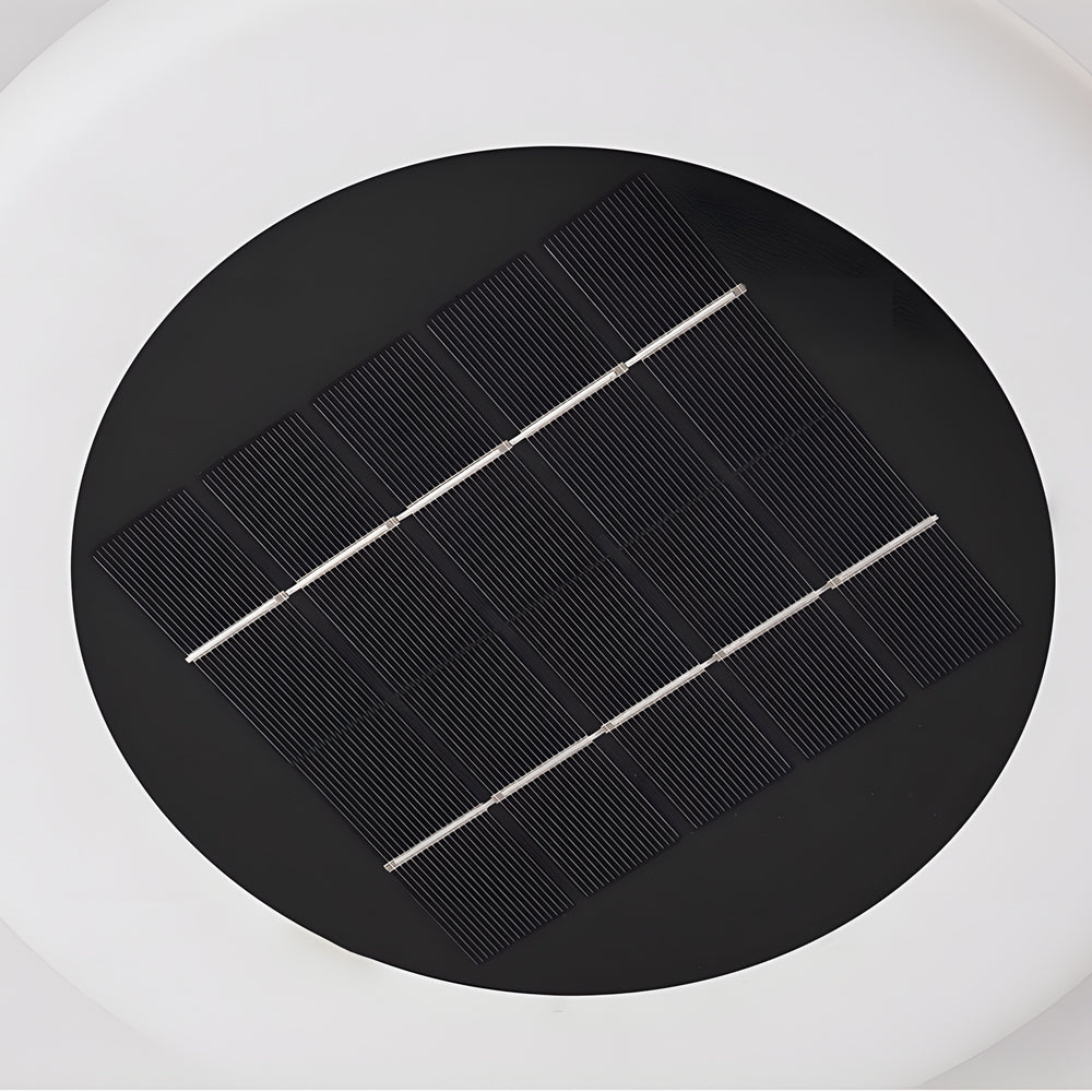 Halo Solar Floor Lamp – Modern Minimalist Outdoor Lighting with Adjustable Height