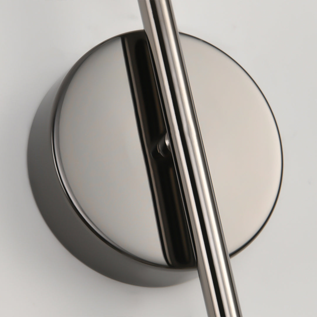 Modern Linear LED Wall Sconce with Pleated Glass Shade