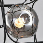 Nordic Square Cage Chandelier – Modern Linear LED Pendant Light
