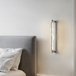Lumière Crystal LED Wall Sconce — Modern Chrome Metal Art Light