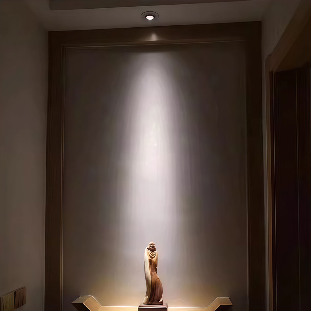 Recessed LED Spotlight with Adjustable 15 Degree Beam for Accent Lighting