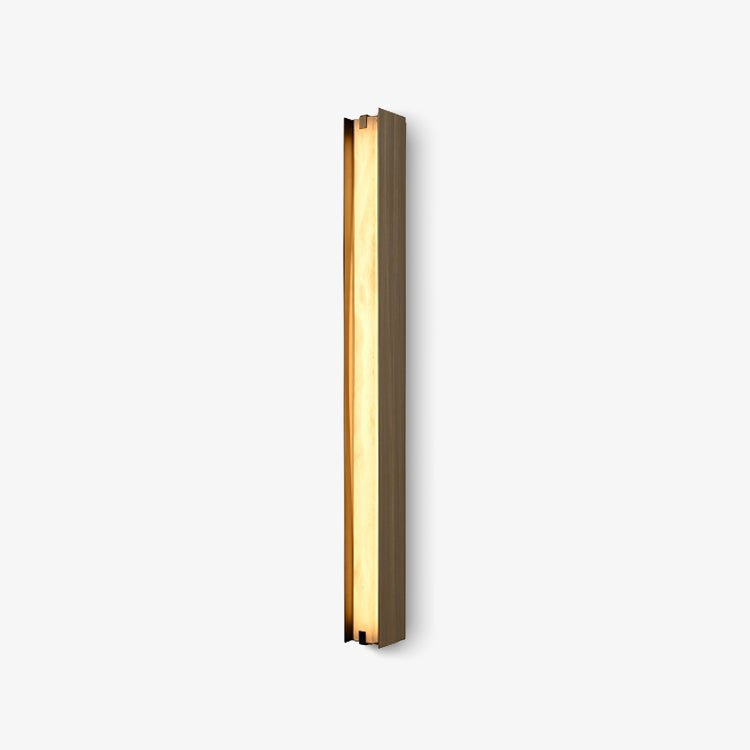 Isolde Alabaster Wall Sconce – Modern LED Wall Light in Bronze