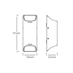 Luma Up & Down Outdoor Wall Light in Black Aluminum