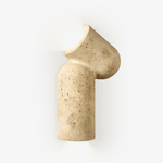 Forma Arc Travertine Wall Sconce – Sculptural LED Wall Light