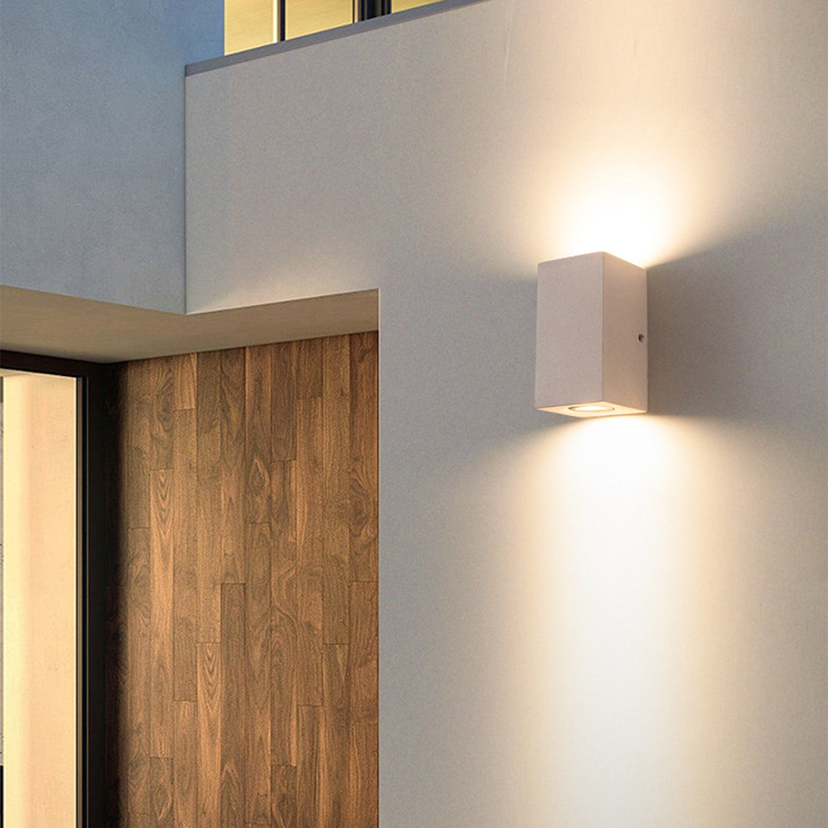 Terrazzo Outdoor Up and Down Wall Light in Black or White
