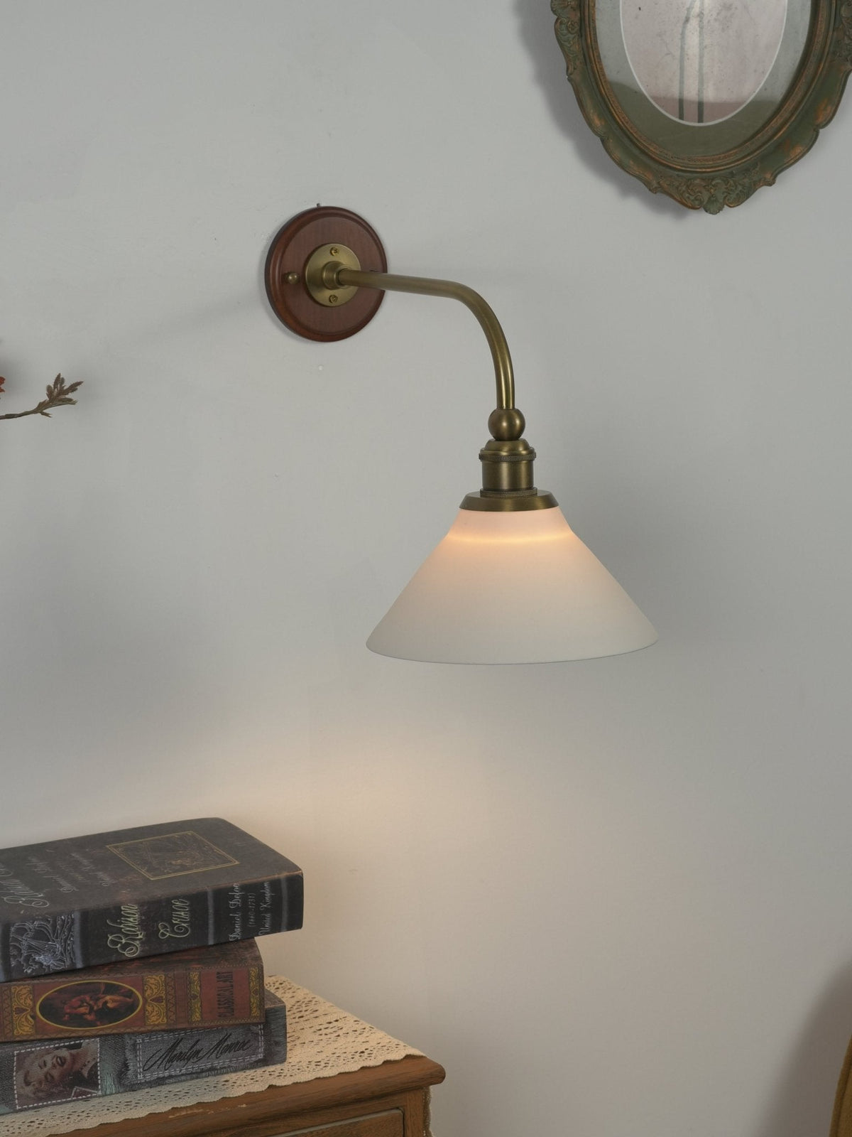 Ardent Swing Arm Wall Sconce in Brass and Glass for Modern Interiors