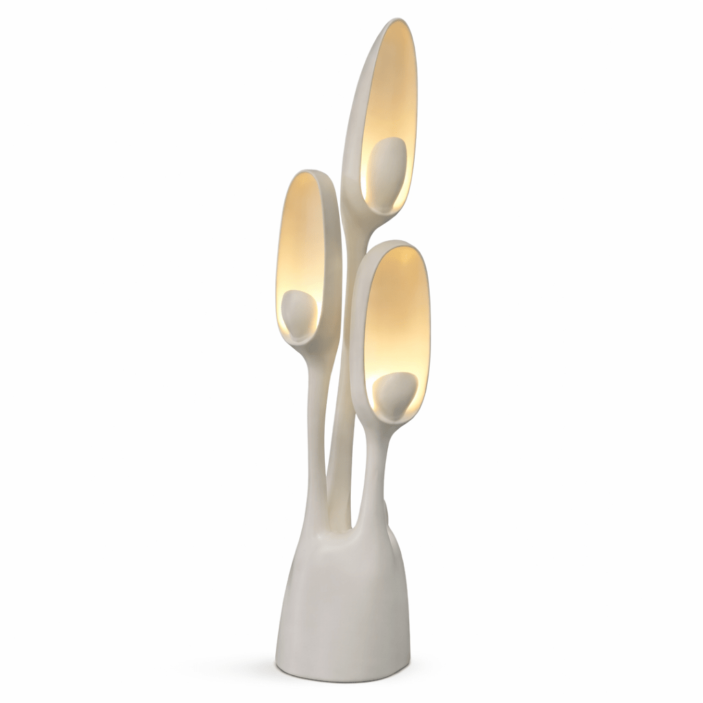 Bloom Pod Sculptural Floor Lamp with Organic Petal Shades