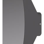 Minimalist LED Outdoor Wall Sconce in Sand Gray Aluminum