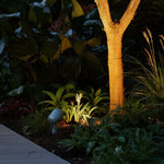 Minimalist Outdoor Spotlights with Warm LED Glow