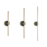 Zylaro Stone Wall Light – Brushed Brass & Marble LED Sconce