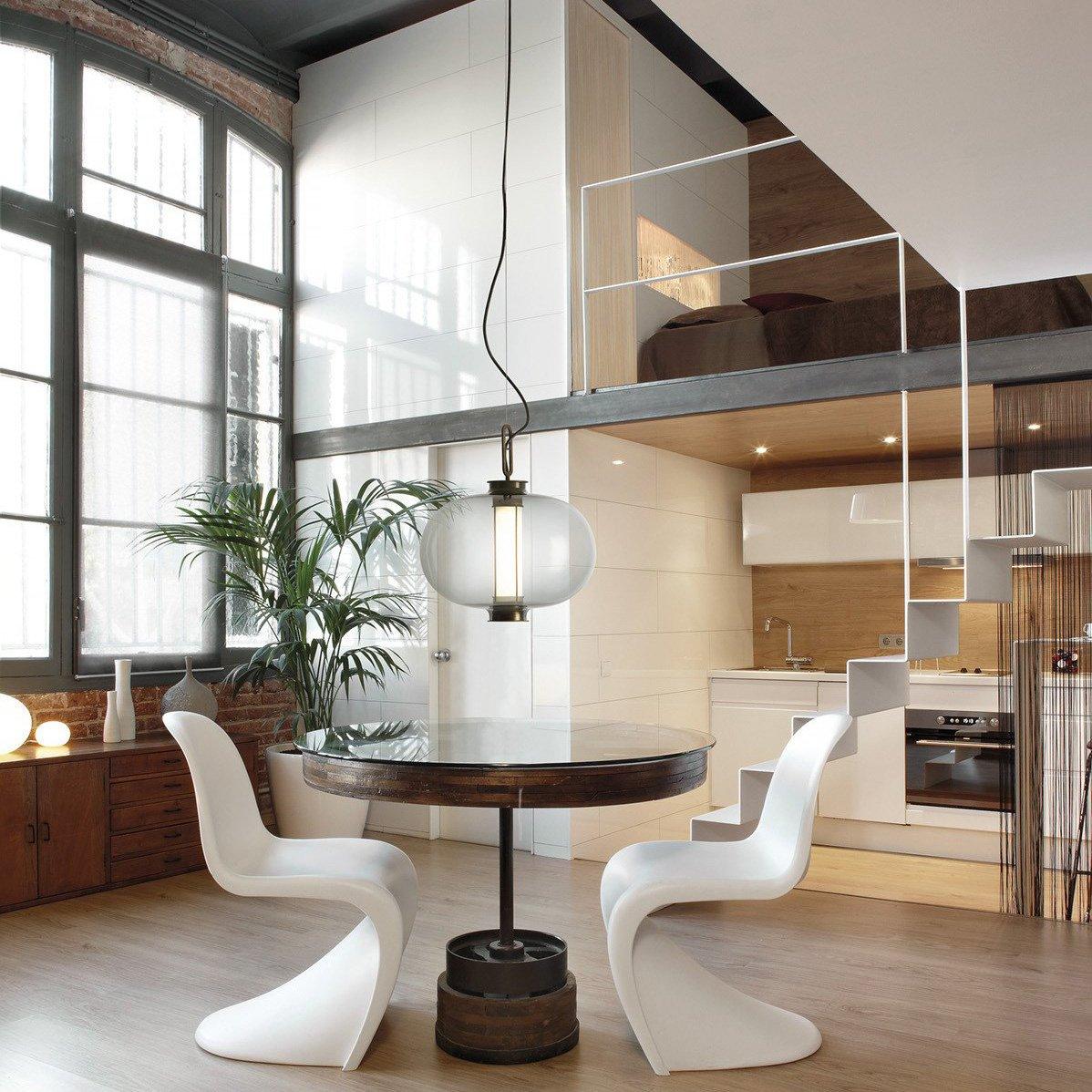 Bai Family Blown Glass Pendant Light in Bronze for Dining and Entry