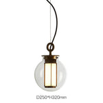 Bai Family Blown Glass Pendant Light in Bronze for Dining and Entry