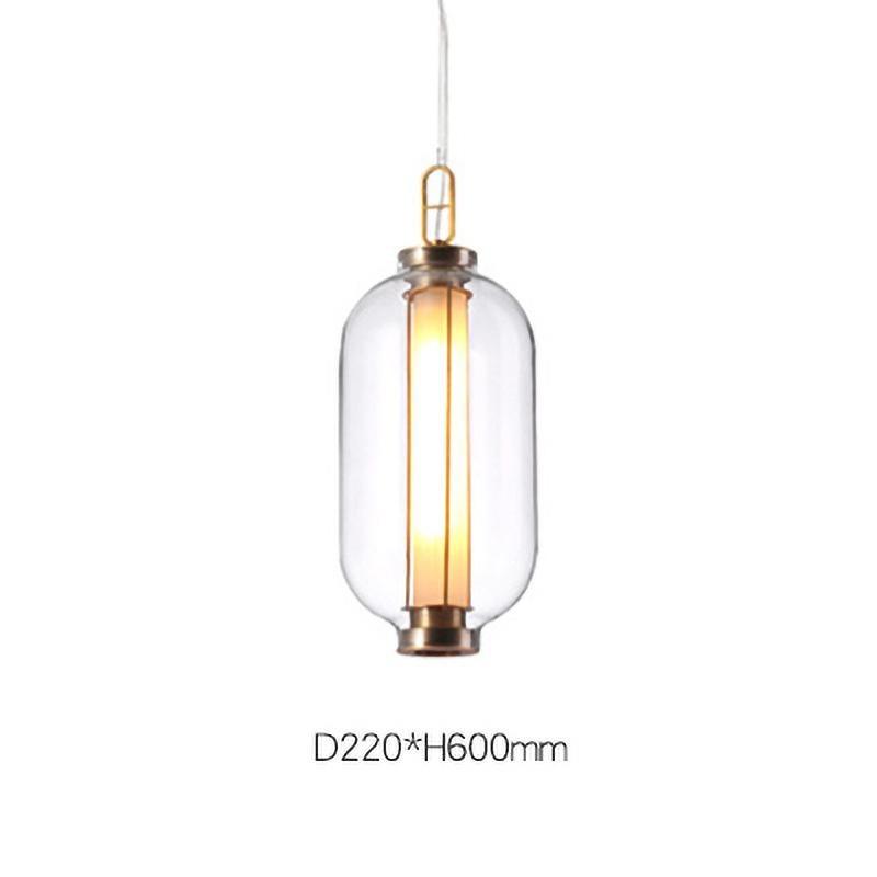 Bai Family Blown Glass Pendant Light in Bronze for Dining and Entry