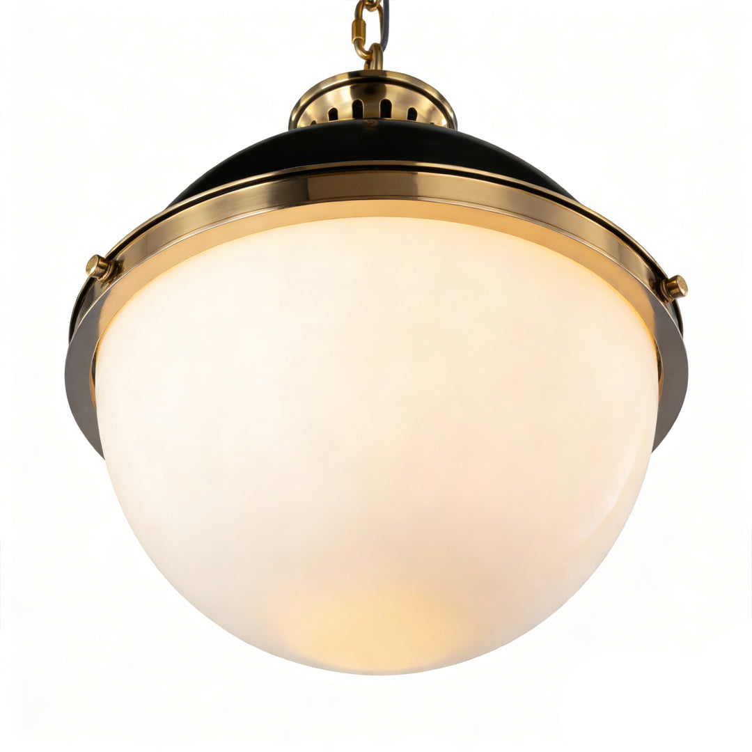 Classic Glass Globe Pendant Light with Adjustable Chain
