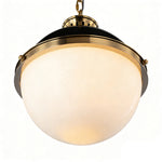 Classic Glass Globe Pendant Light with Adjustable Chain