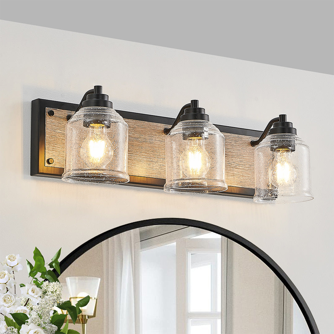 Nordic Geometric Linear Wall Sconce with Multi-Light Iron Frame