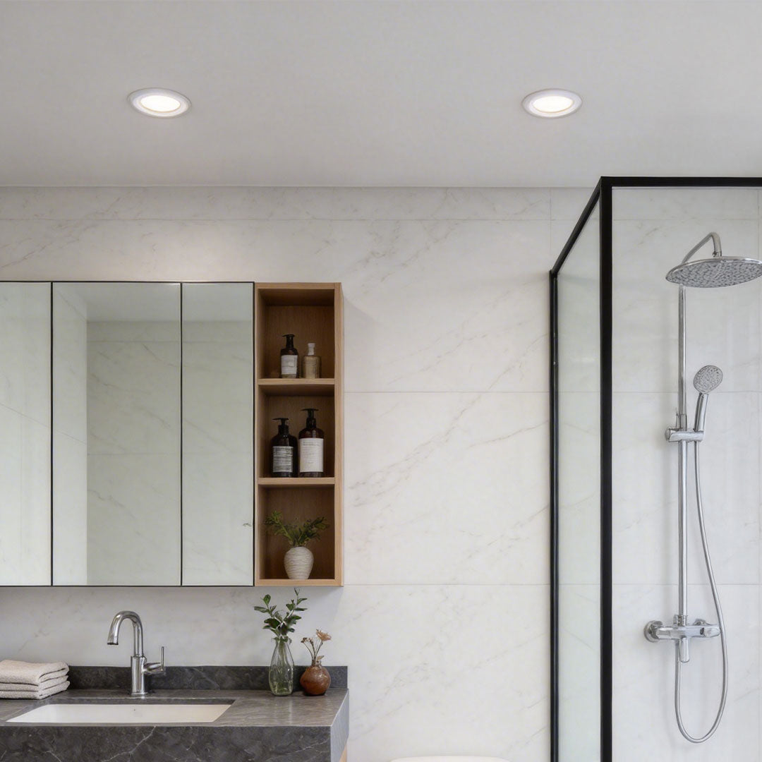 Recessed Ceiling Spotlights Modern Waterproof LED Accent Light Set of 2