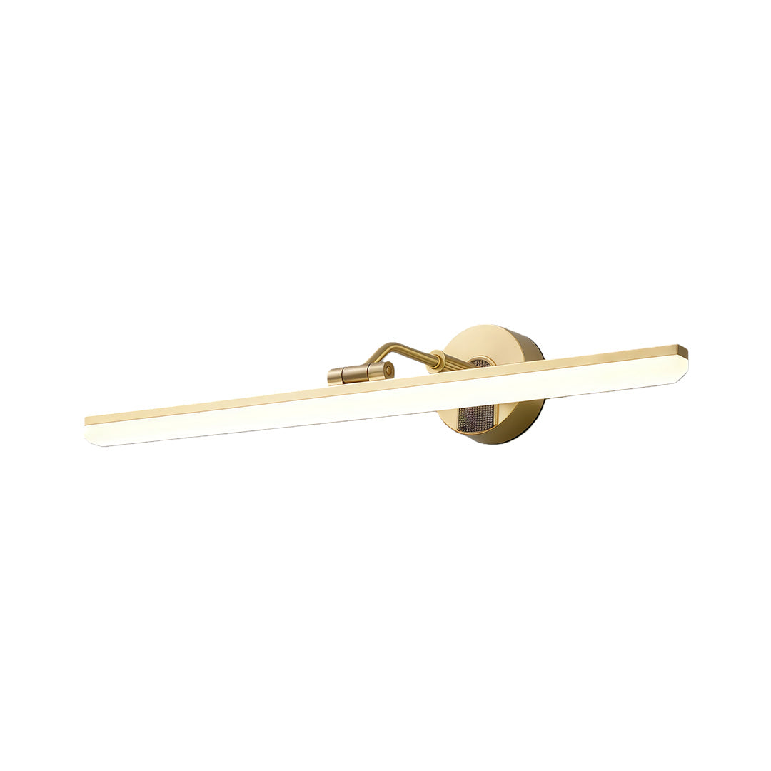 Aurelia Linear LED Vanity Light in Copper for Bathroom and Dressing Areas