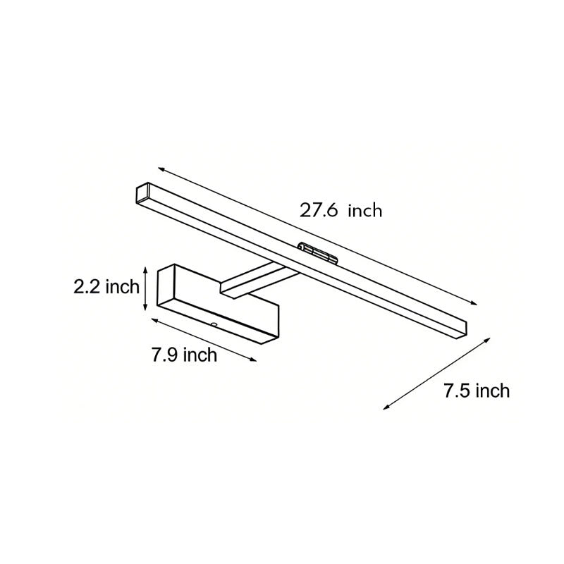 Lumina Vanity LED Light Bar with Adjustable Arm, Modern Bathroom Illumination